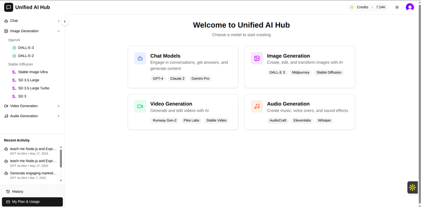 Unified AI Hub
